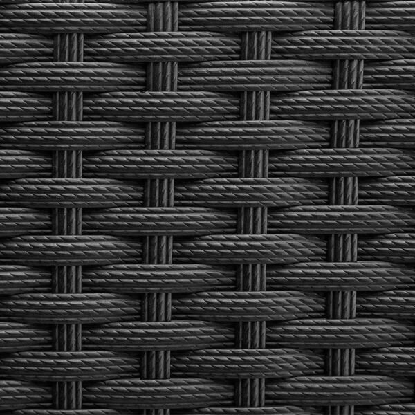 Casaria® Polyrattan virágtartó fekete 2 darabos