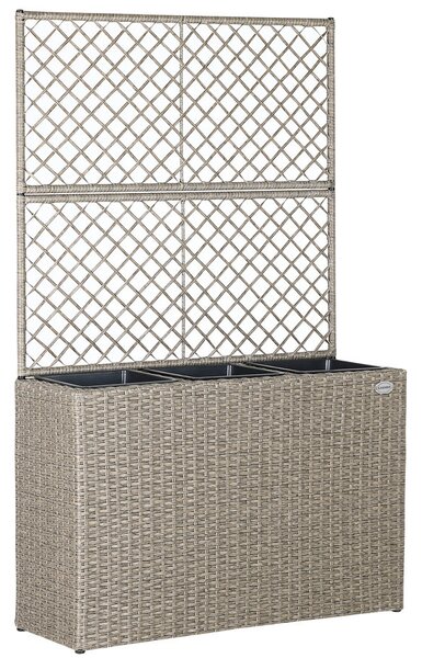 Casaria® Virág box fonott betéttel - krém