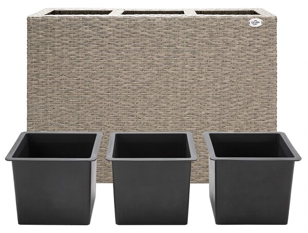 Casaria® Virágtartó 83x30,5x60 cm - krém