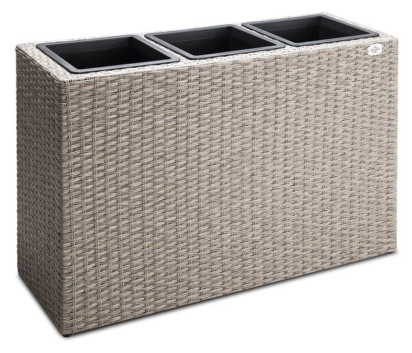 Casaria® Virágtartó 83x30,5x60 cm - krém