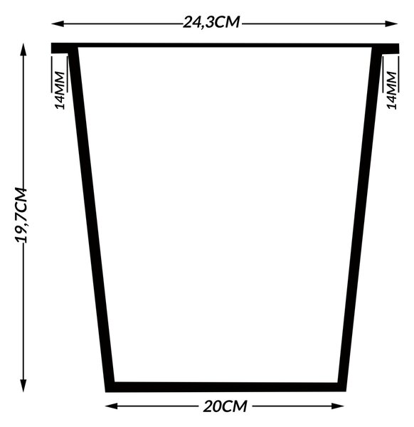 Casaria® Virágcserép 83x30,5x60 cm - szürke