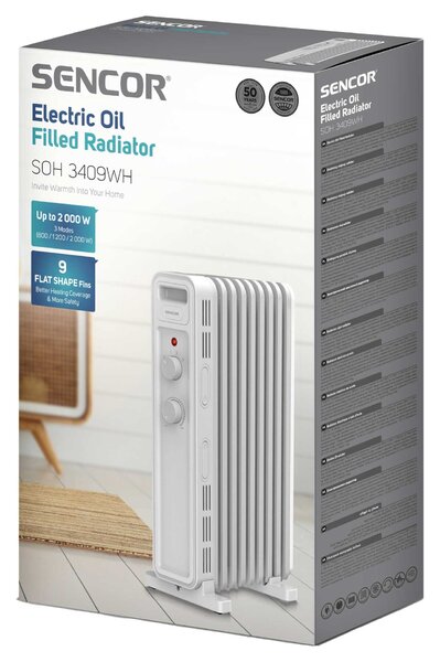 Sencor SOH 3409WH Elektr. Olajradiátor