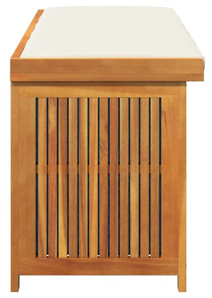 VidaXL tömör akácfa kültéri párnatartó láda 150x50x60,5 cm