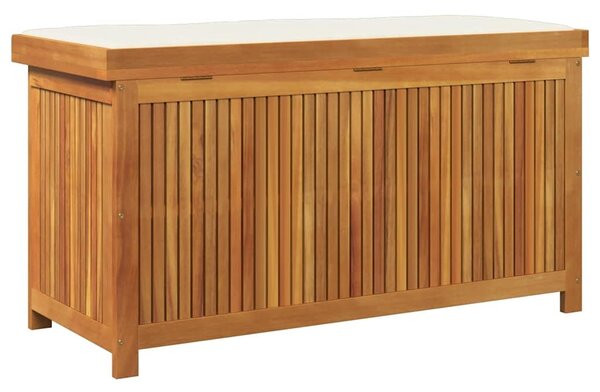 VidaXL tömör akácfa kültéri párnatartó láda 113x50x60,5 cm