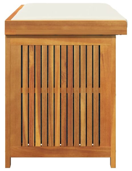 VidaXL tömör akácfa kültéri párnatartó láda 113x50x60,5 cm