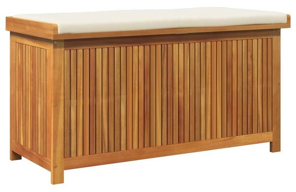VidaXL tömör akácfa kültéri párnatartó láda 113x50x60,5 cm