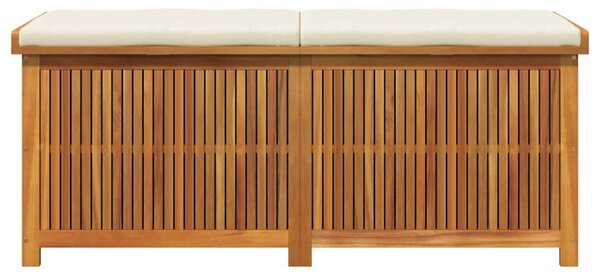 VidaXL tömör akácfa kültéri párnatartó láda 150x50x60,5 cm