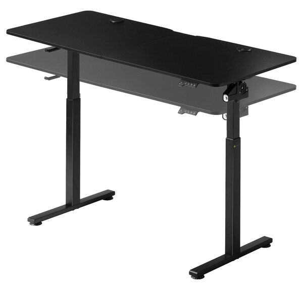 Juskys Irodai asztal 140x60 cm - fekete