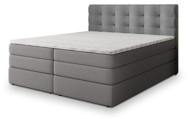 AREZI ágyneműtartós boxspring ágy 140x200 - szürke