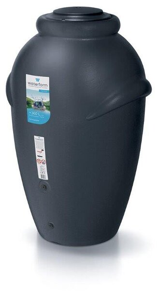 Aquacan Antracit Esővízgyűjtő Tartály 360L Dekoratív