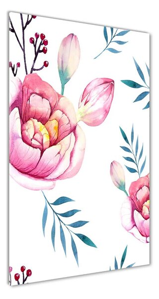 Photo kép üveg Peonies