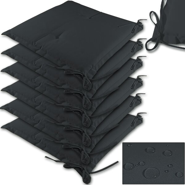 Detex® 6 x Boston párna 43x39x5 cm - antracit