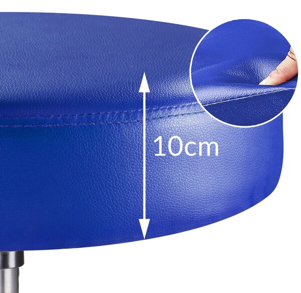 Casaria® Gurulós puff - kék