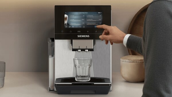 Siemens EQ900 iAroma Automata kávéfőző, nemesacél (TQ923E83)