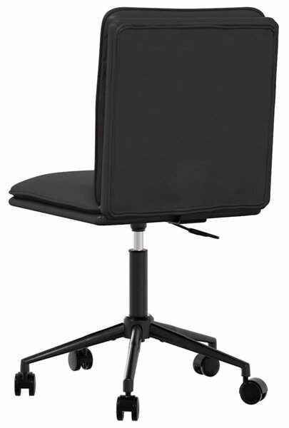VidaXL 2 db fekete műbőr étkezőszék