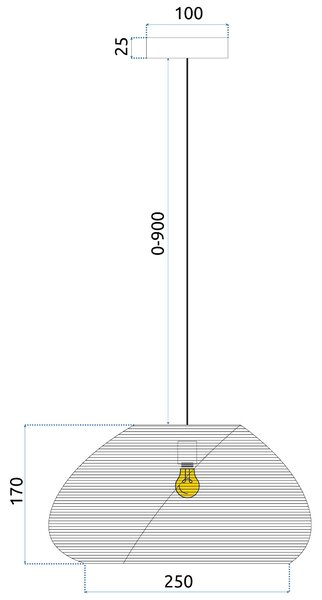 Mennyezeti lámpa APP1316-1CP