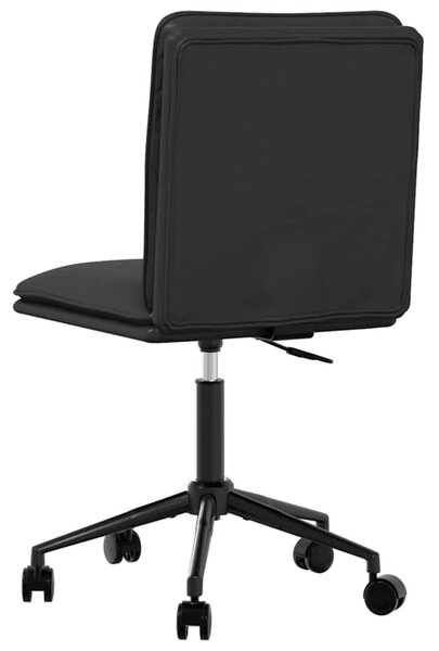 VidaXL 4 db fekete műbőr étkezőszék