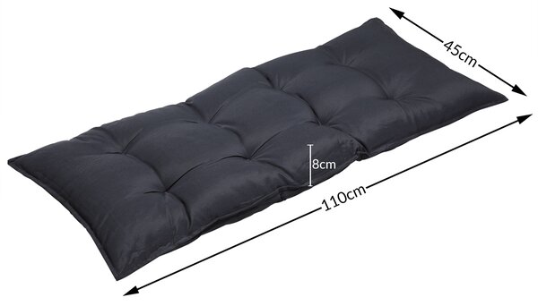 Detex® Pad lavicára 110x45x8 cm - antracit