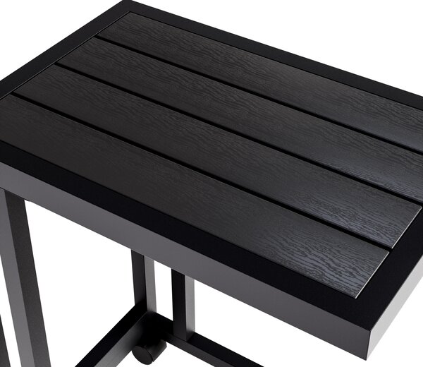 Casaria® WPC lerakóasztal - fekete