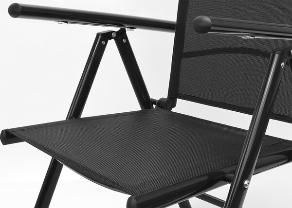 Casaria® 2 darabos alumínium fotel szett - antracit