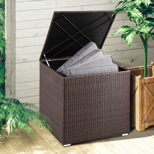 Casaria® Tároló doboz 75x75x70 cm - barna