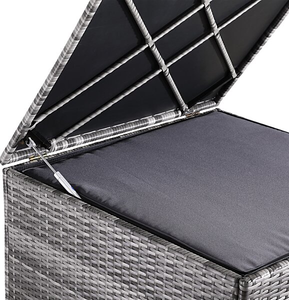 Casaria® Tároló doboz 75x75x70 cm - szürke
