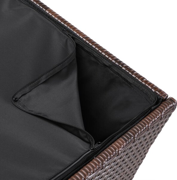 Casaria® Tároló doboz 75x75x70 cm - barna