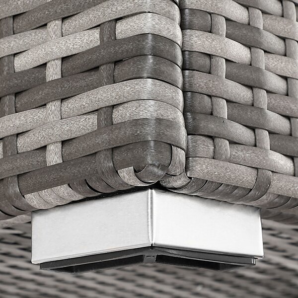 Casaria® Tároló doboz 75x75x70 cm - szürke