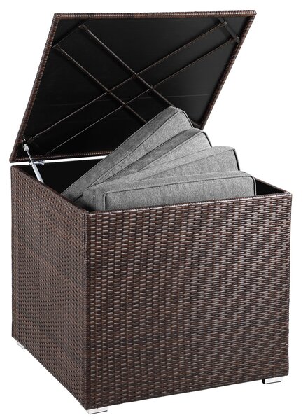 Casaria® Tároló doboz 75x75x70 cm - barna