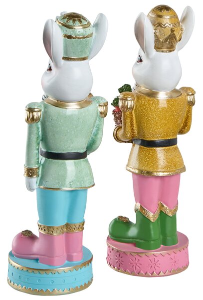 Kétdarabos dekorfigura szett Nyúl SNAVE Színes