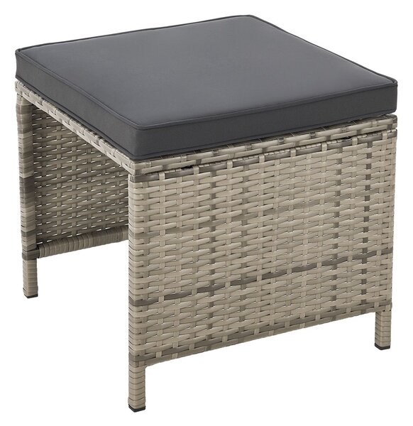 Juskys Rattan kerti bútor szett Turin - szürke