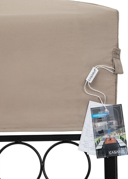 Casaria® Lorca kerti pavilon 3x3 m - taupe