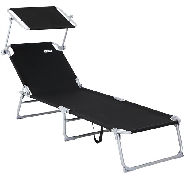 Casaria® Hawaii alumínium napozóágy - antracit