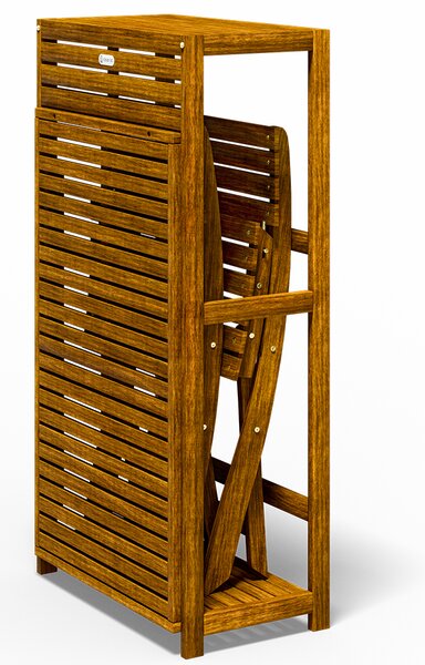 Casaria® Fa összecsukható garnitúra - akác