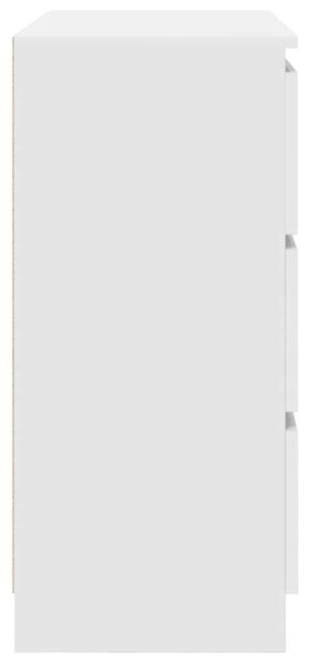 VidaXL fehér szerelt fa tálalószekrény 80x35x76 cm