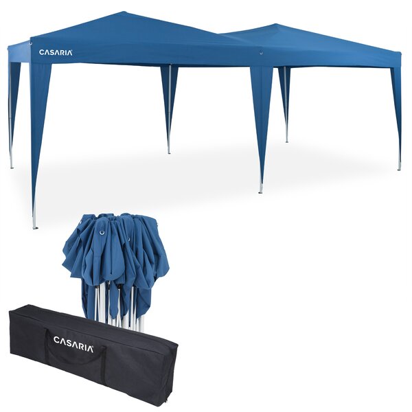 Casaria® Kerti pavilon 3x6 m - kék