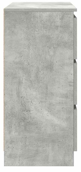 VidaXL betonszürke szerelt fa tálalószekrény 80x35x76 cm