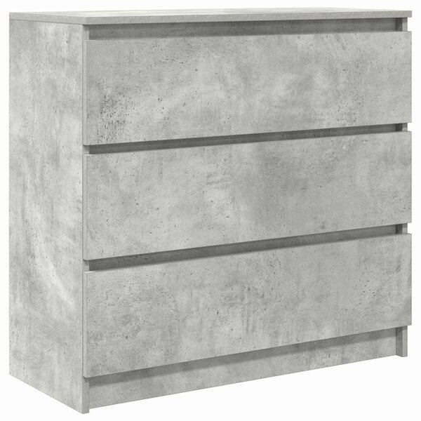 VidaXL betonszürke szerelt fa tálalószekrény 80x35x76 cm
