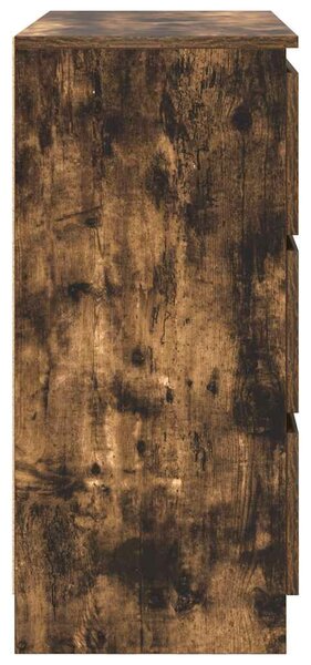 VidaXL füstös tölgy színű szerelt fa tálalószekrény 80x35x76 cm