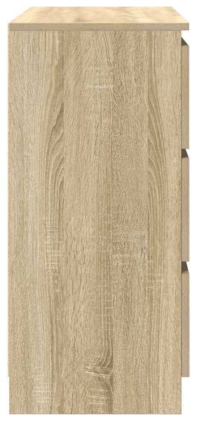 VidaXL sonoma tölgy színű szerelt fa tálalószekrény 80x35x76 cm