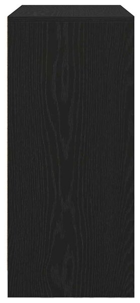 VidaXL fekete tölgy komód fiókokkal és ajtókkal 70,5x34x74,5 cm