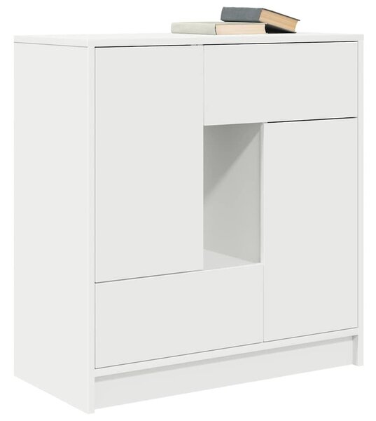 VidaXL fehér komód fiókokkal és ajtókkal 70,5x34x74,5 cm