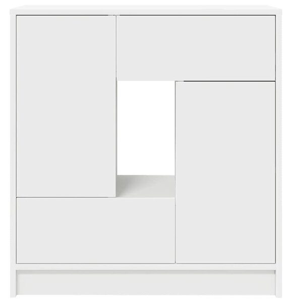 VidaXL fehér komód fiókokkal és ajtókkal 70,5x34x74,5 cm