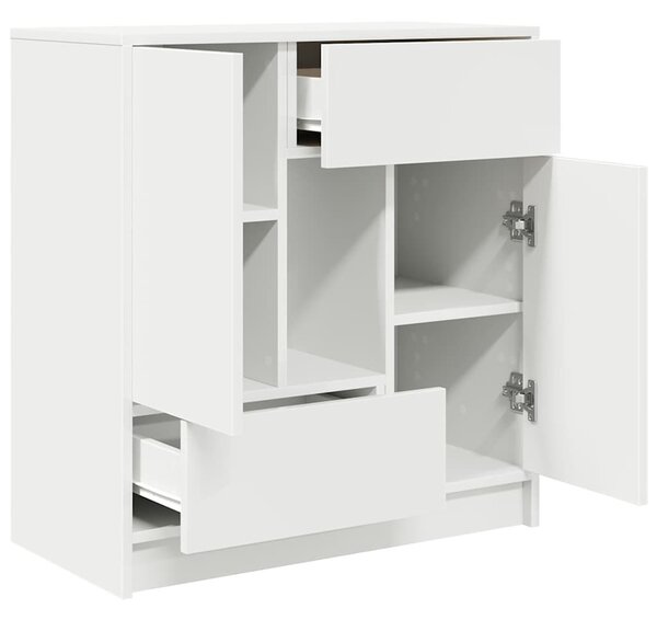 VidaXL fehér komód fiókokkal és ajtókkal 70,5x34x74,5 cm