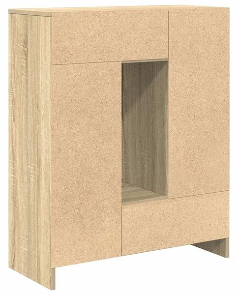 VidaXL sonoma tölgy komód fiókokkal és ajtókkal 73x31x90 cm