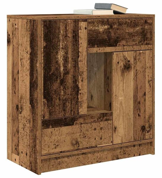 VidaXL antik fa komód fiókokkal és ajtókkal 70,5x34x74,5 cm