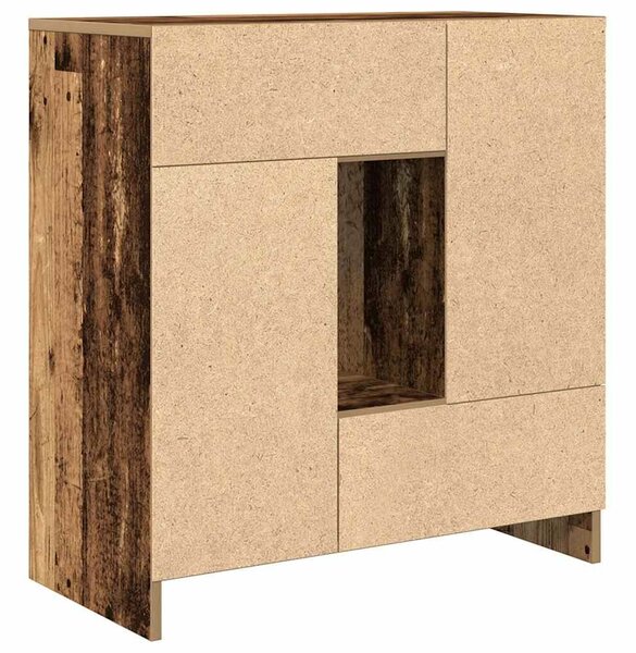 VidaXL antik fa komód fiókokkal és ajtókkal 70,5x34x74,5 cm
