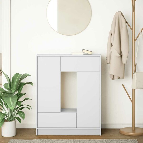 VidaXL fehér komód fiókokkal és ajtókkal 73x31x90 cm