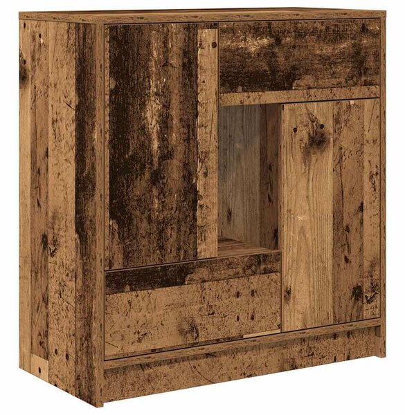 VidaXL antik fa komód fiókokkal és ajtókkal 70,5x34x74,5 cm