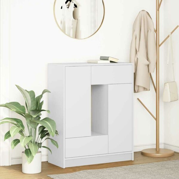VidaXL fehér komód fiókokkal és ajtókkal 73x31x90 cm